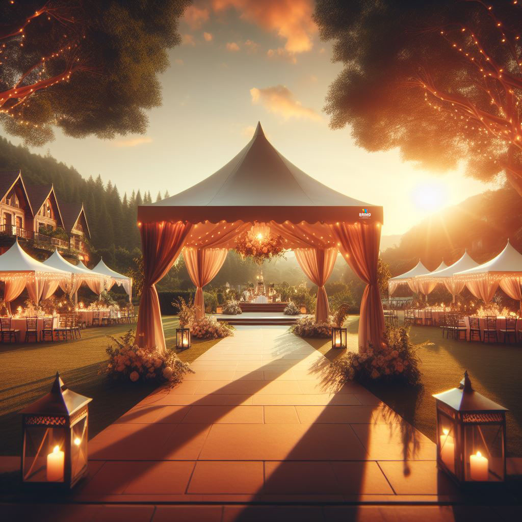 Gazebo richiudibile a fisarmonica